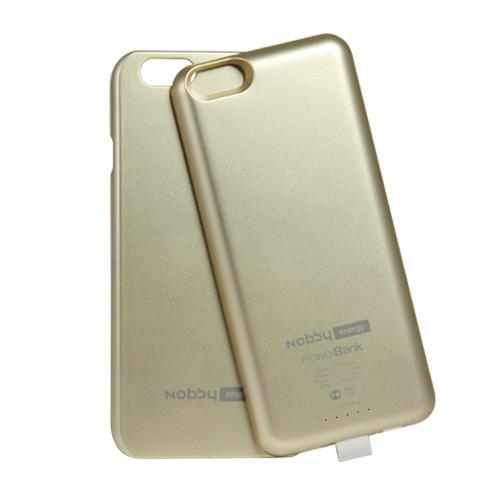 Powerbank 3200 mAh + clip-case for iPhone 6, MFI, cream/white/dark blue