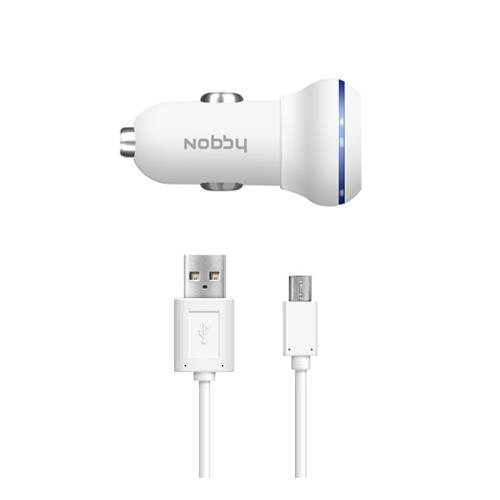 USB Car Charger 1A + microUSB Cable