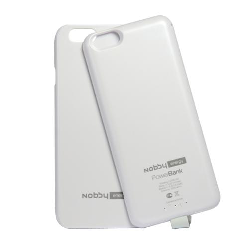 Powerbank 3200 mAh + clip-case for iPhone 6, MFI, cream/white/dark blue